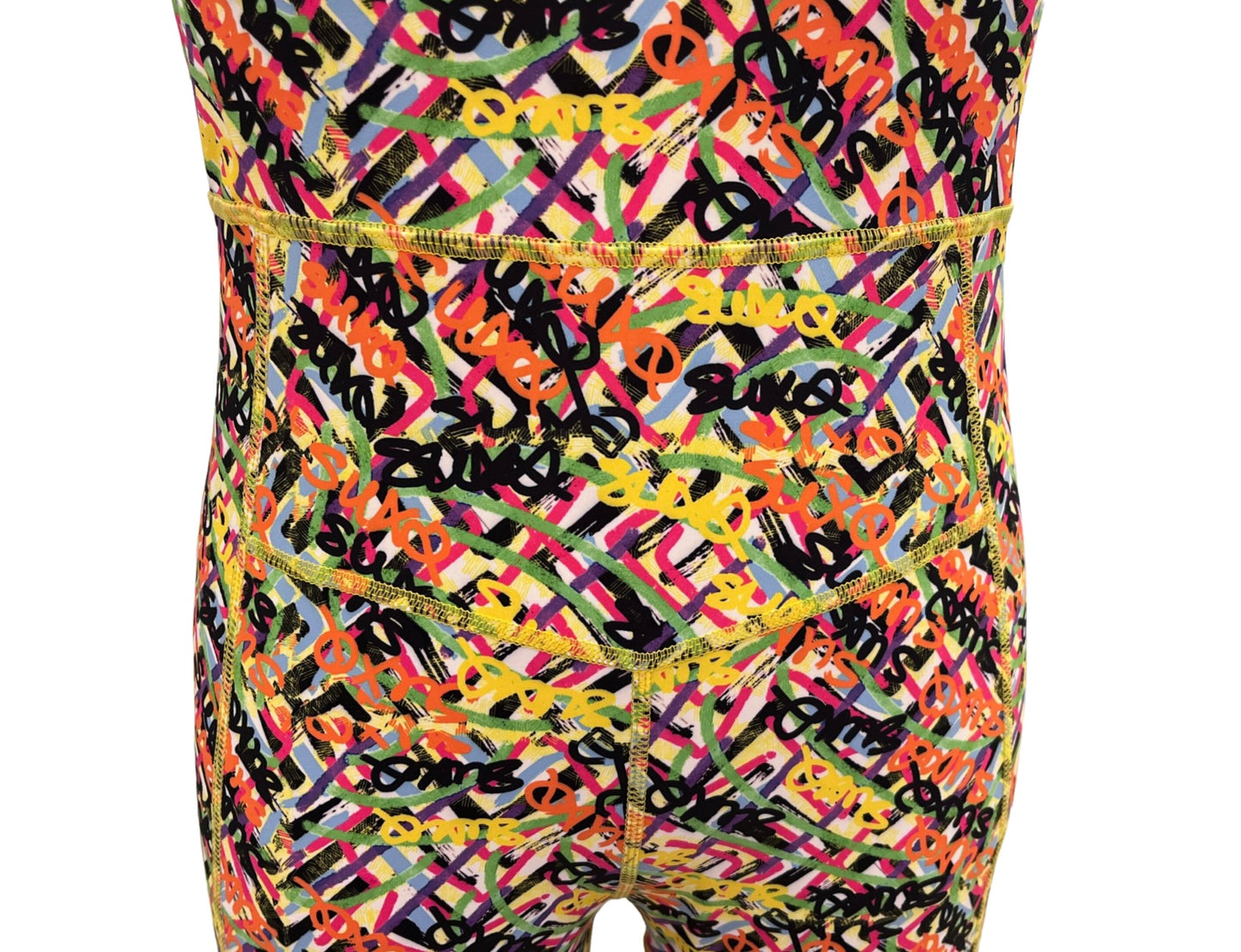 SUXQ SWAG Curvy Womens Fitted Printed Jumpsuit