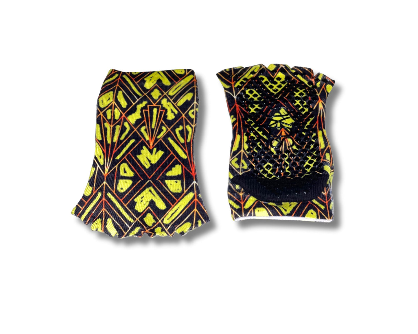Bumble Bee Theme Non Slip Half Toe Grip Socks