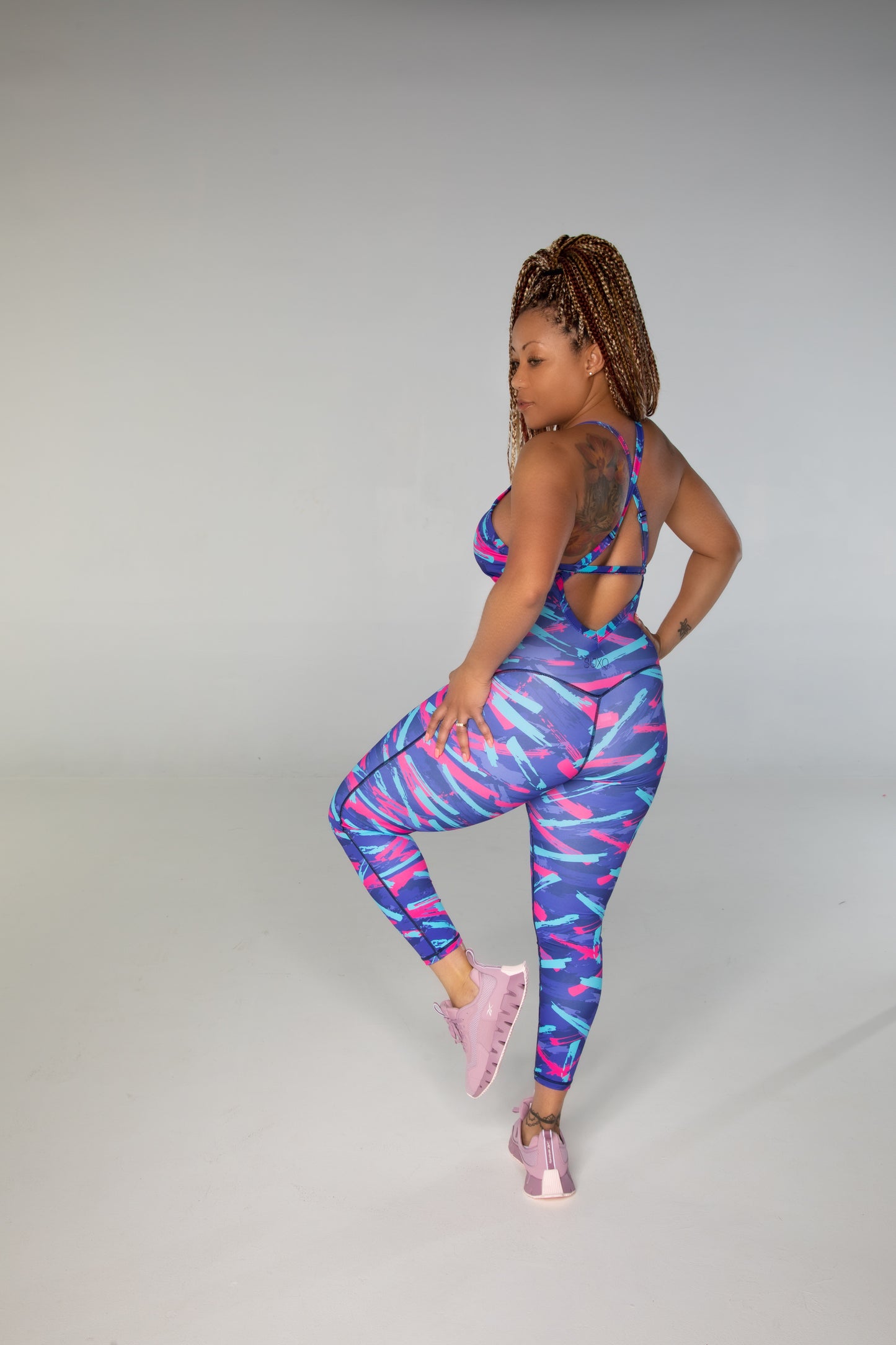 Sportsgirl Cross Strap Print Jumpsuit Bahddy