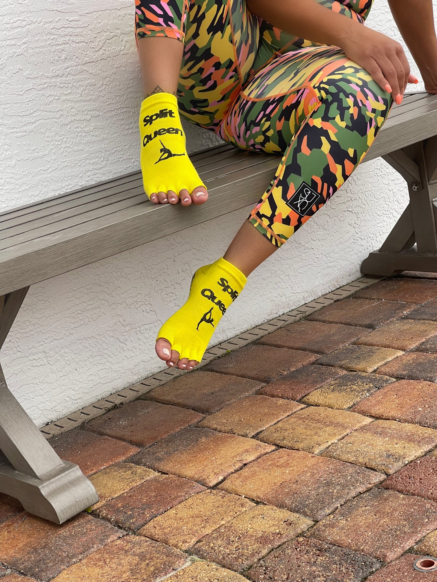 Pilates Humor Funny Images Split Queen Ankle Open Toe Socks