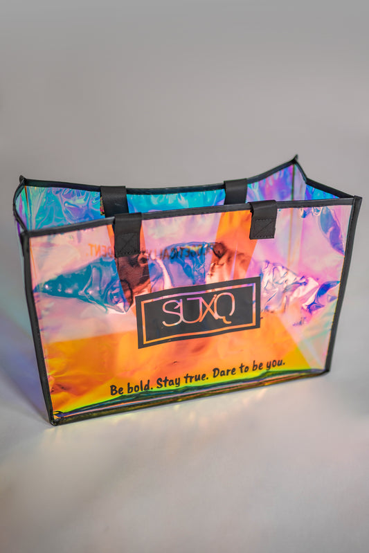 Holographic See Through Tote Bag