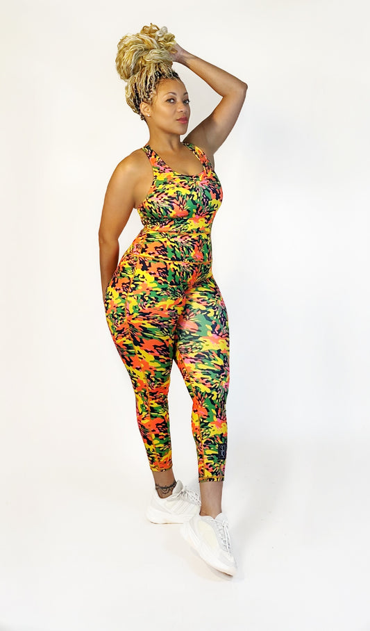 Tropic Curvy Form Fitting Jumpsuit