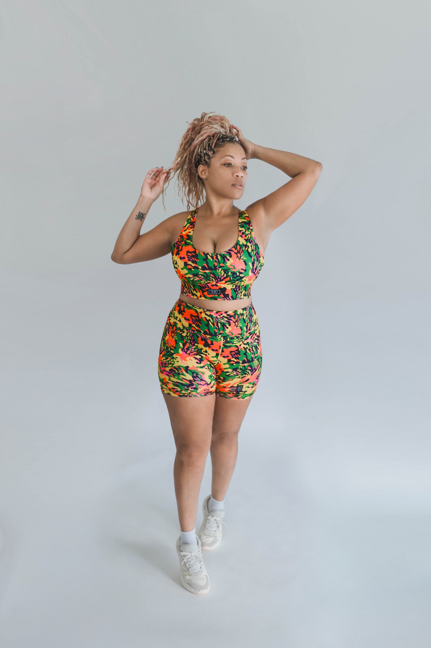 Tropic Curvy High-Waisted Shaper Shorts