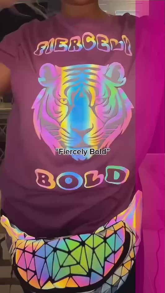 Reflective Graphic Tee Fiercely Bold